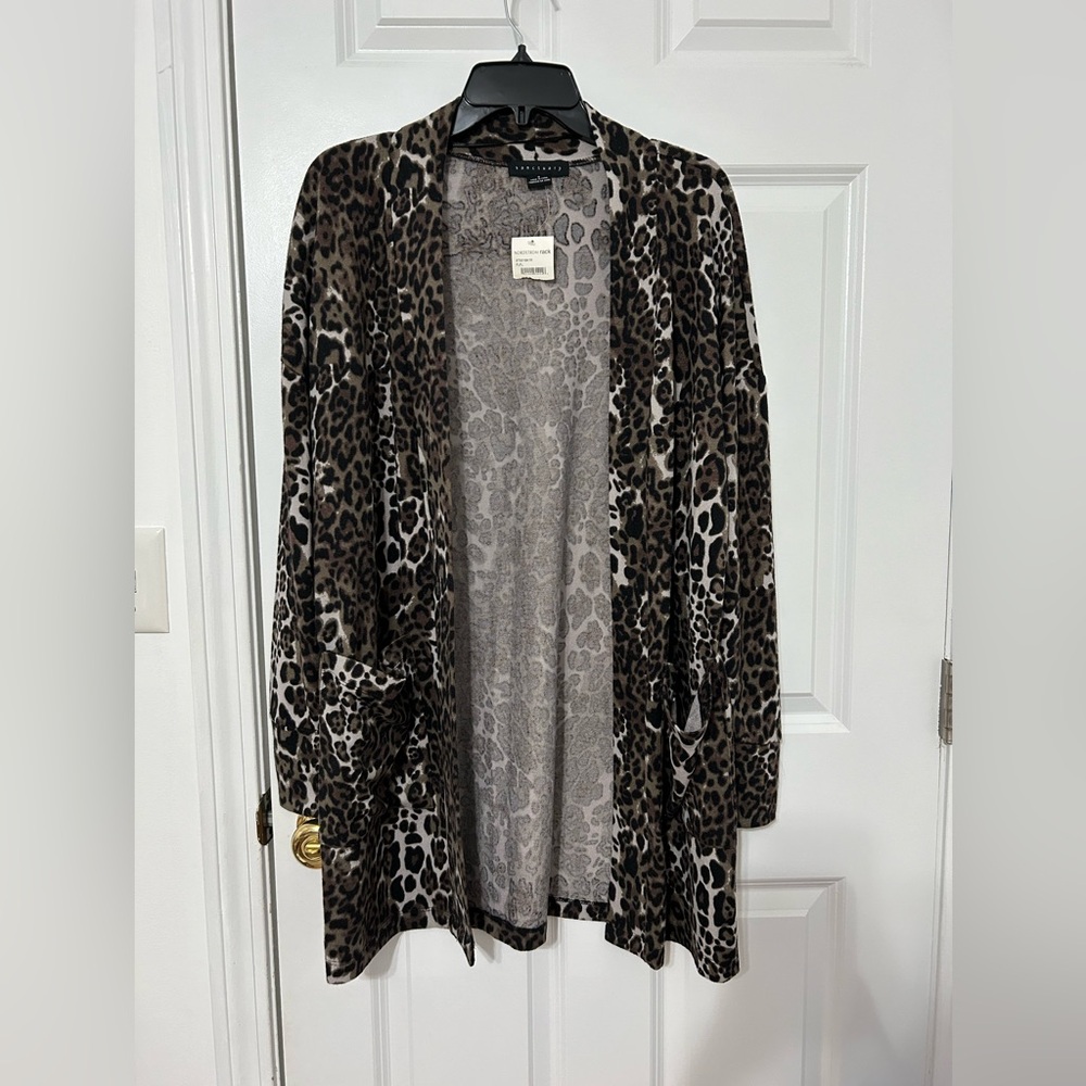 Sanctuary cardigan in leopard print